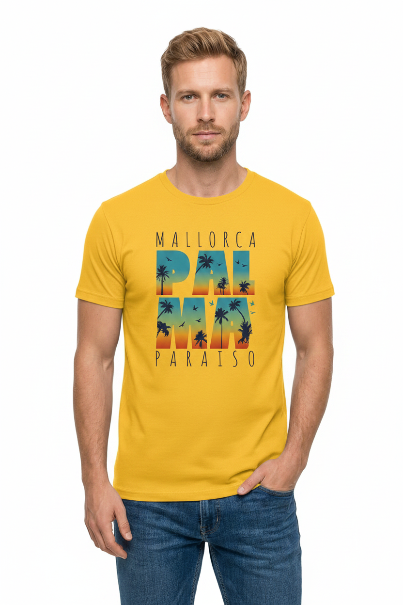 Camiseta "Mallorca Palma Paraíso" – Estampado DTF Retro