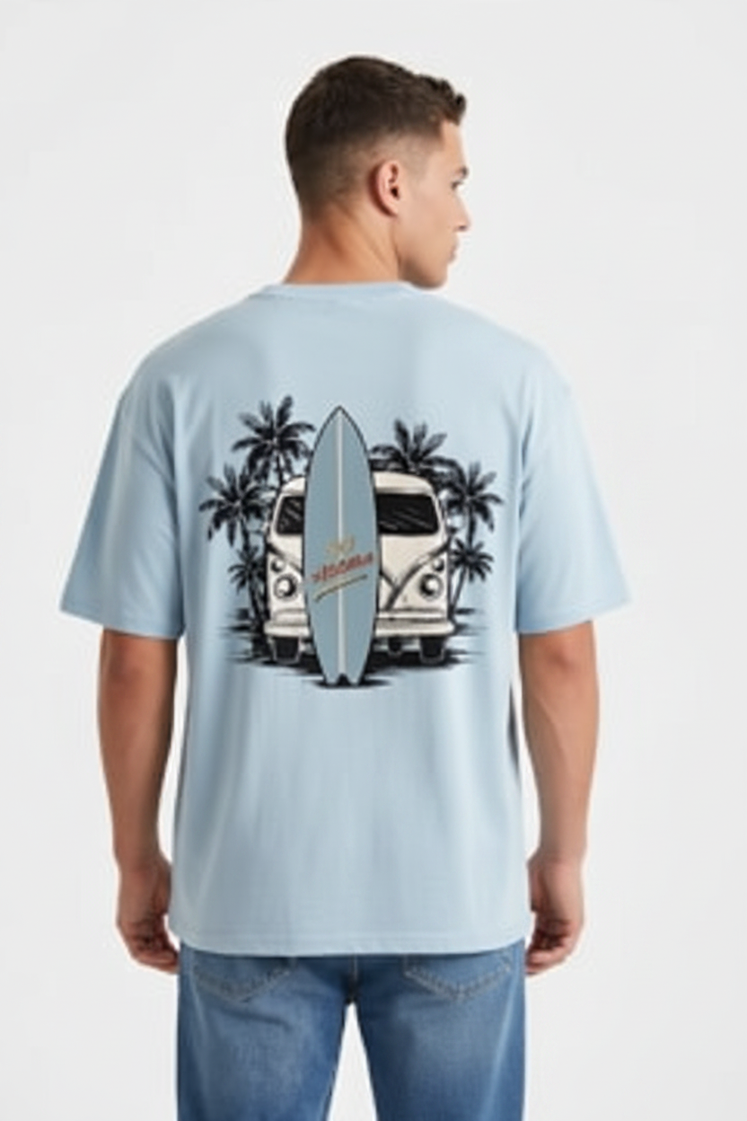 "Kombi y Surf" - Arte Ilustrado 🏄‍♂️🌴