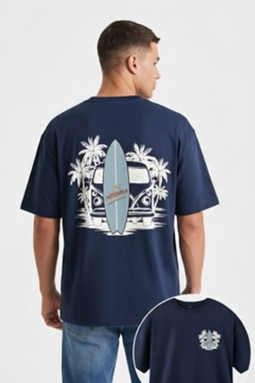 "Kombi y Surf" - Arte Ilustrado 🏄‍♂️🌴