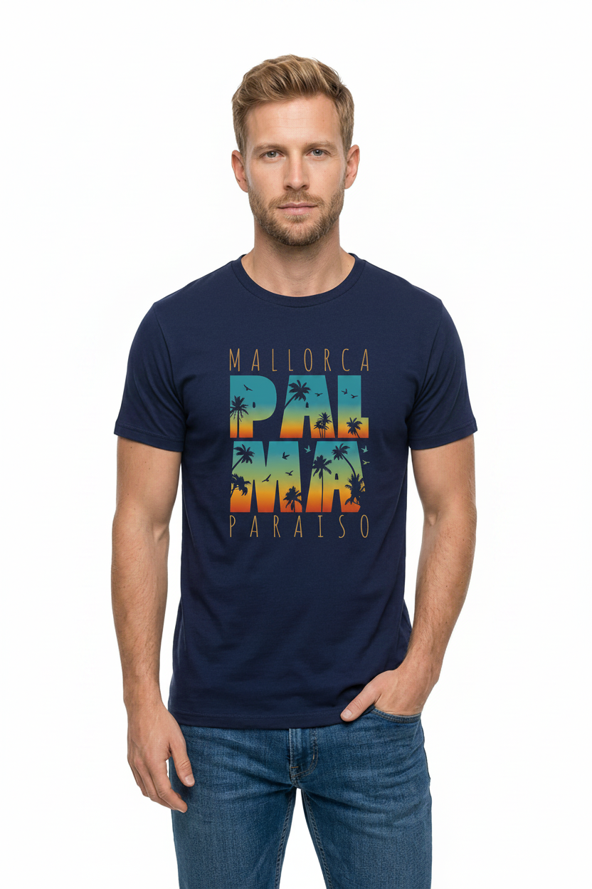 Camiseta "Mallorca Palma Paraíso" – Estampado DTF Retro