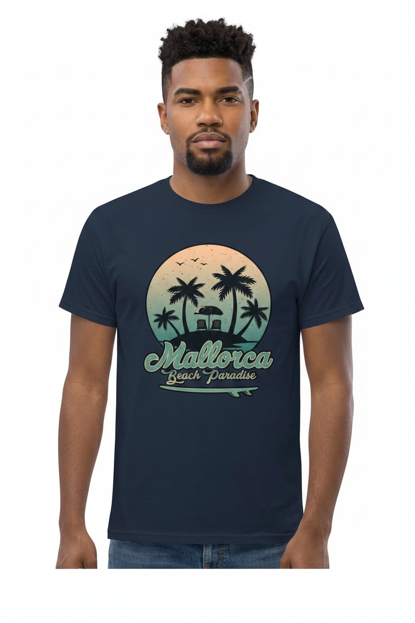 Camiseta "Mallorca Beach Paradise" – 100% Algodón con Estampado DTF
