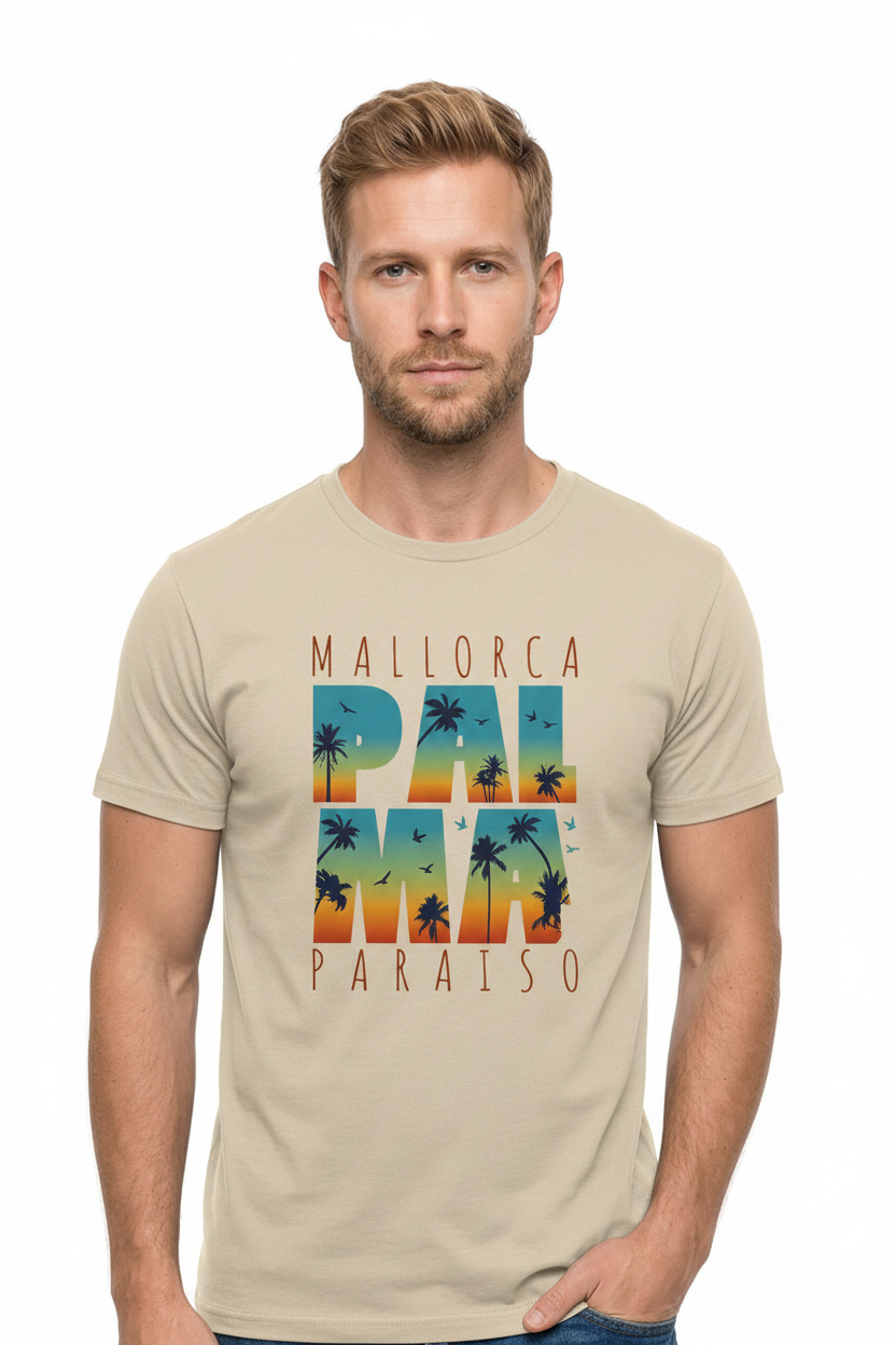 Camiseta "Mallorca Palma Paraíso" – Estampado DTF Retro