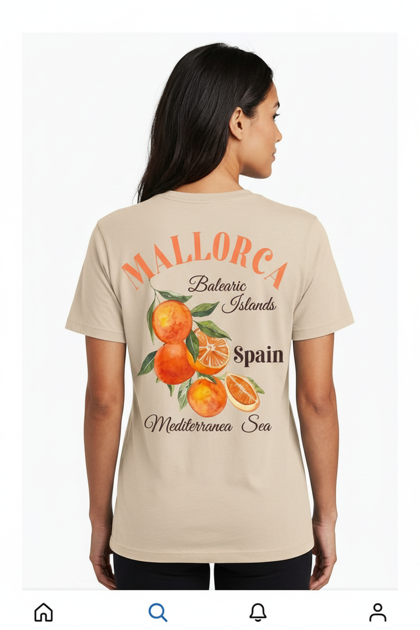 "Mallorca - Balearic Islands, Spain" - Arte Ilustrada 🍊