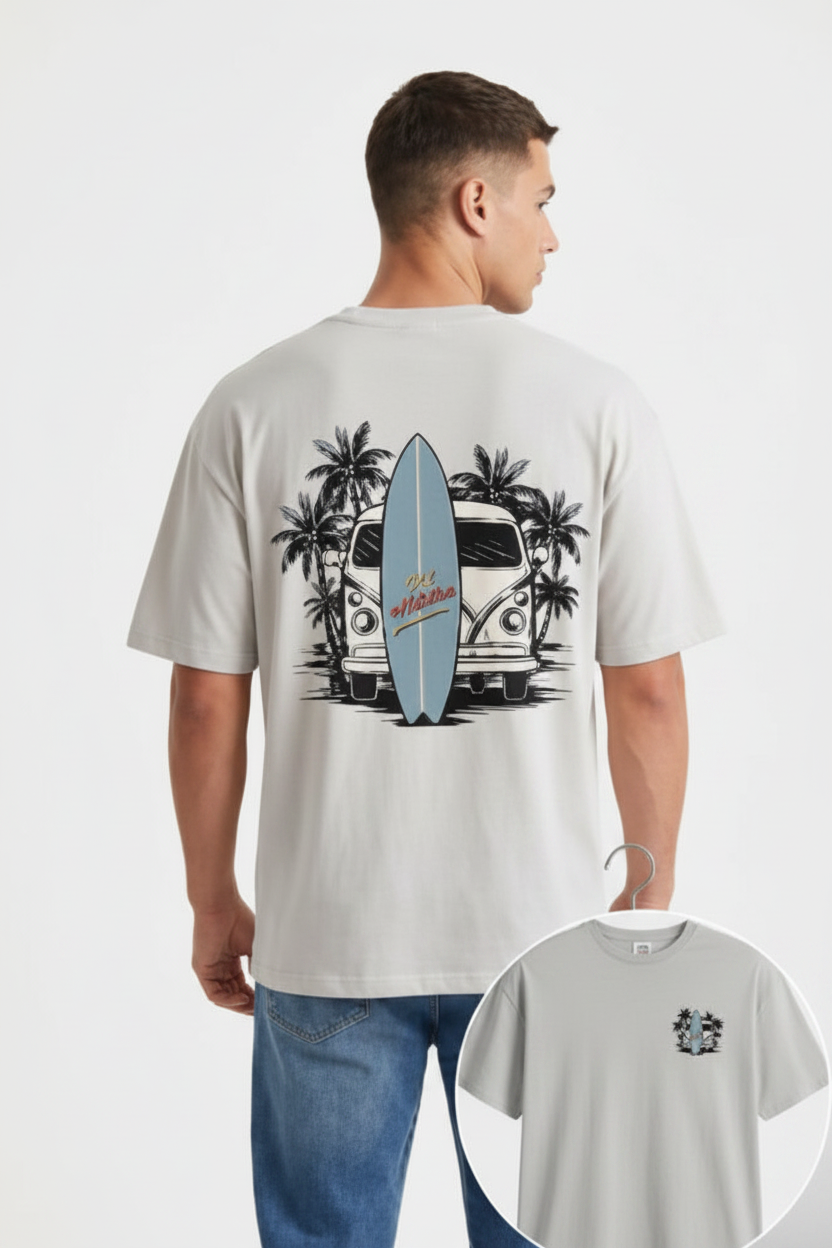 "Kombi y Surf" - Arte Ilustrado 🏄‍♂️🌴