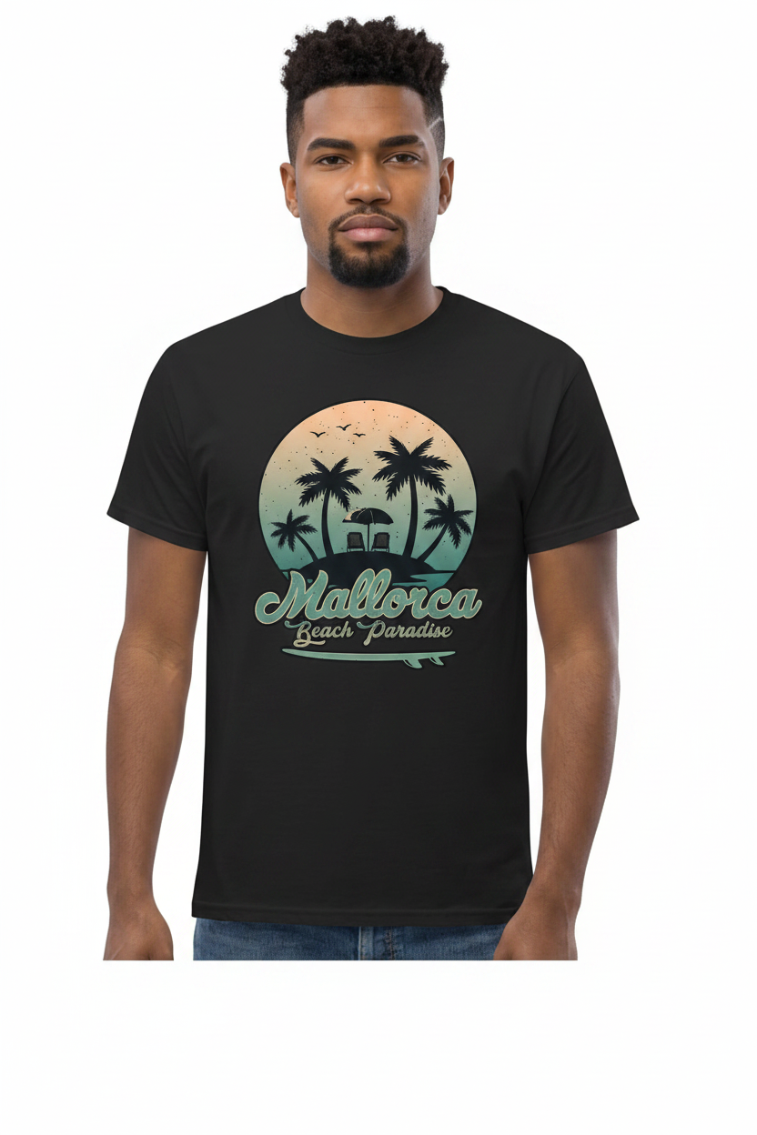Camiseta "Mallorca Beach Paradise" – 100% Algodón con Estampado DTF