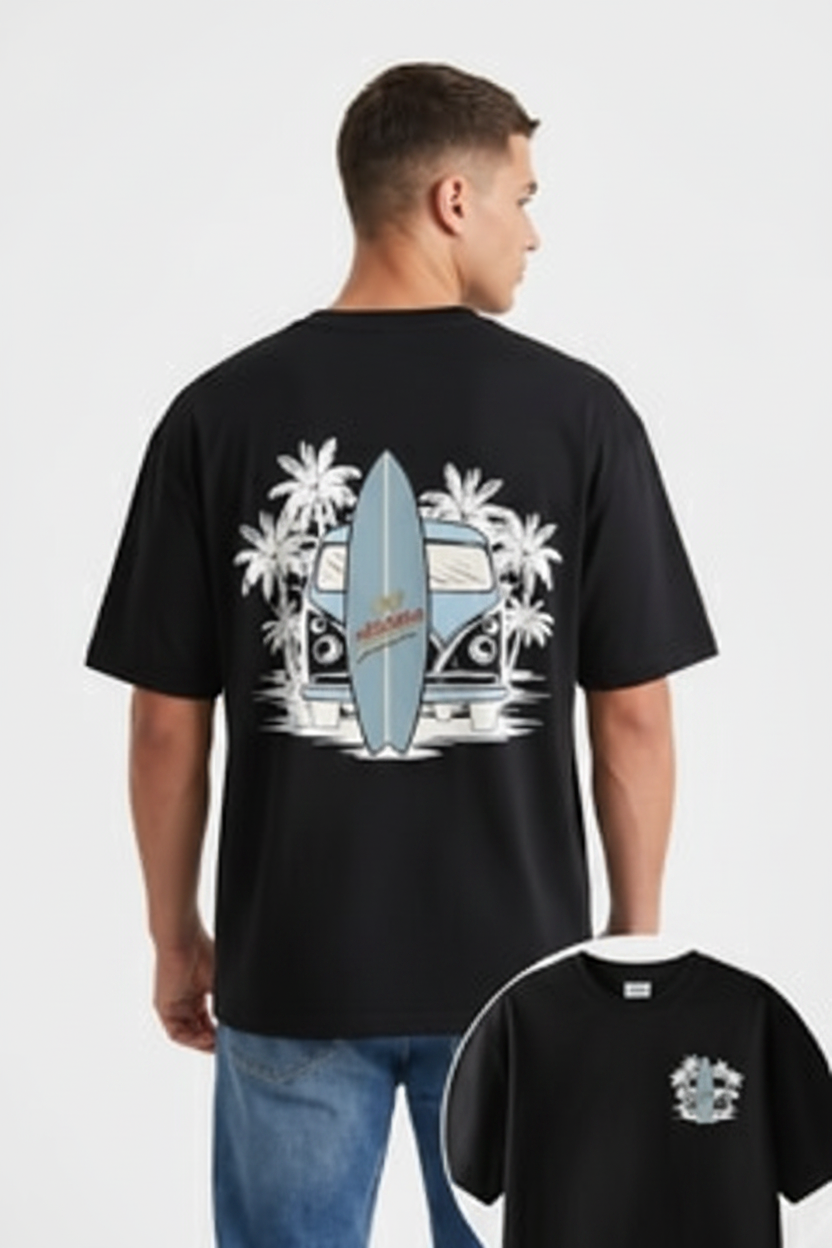 "Kombi y Surf" - Arte Ilustrado 🏄‍♂️🌴
