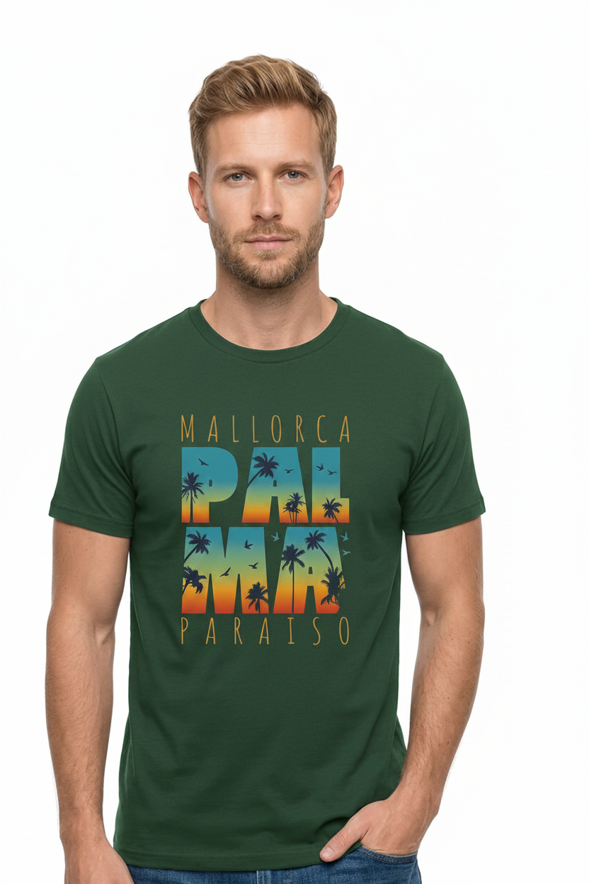 Camiseta "Mallorca Palma Paraíso" – Estampado DTF Retro