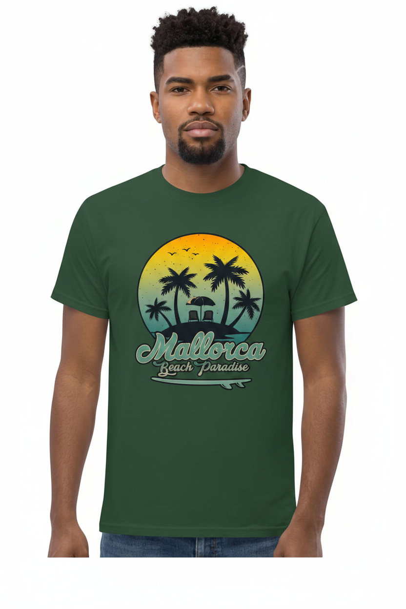 Camiseta "Mallorca Beach Paradise" – 100% Algodón con Estampado DTF