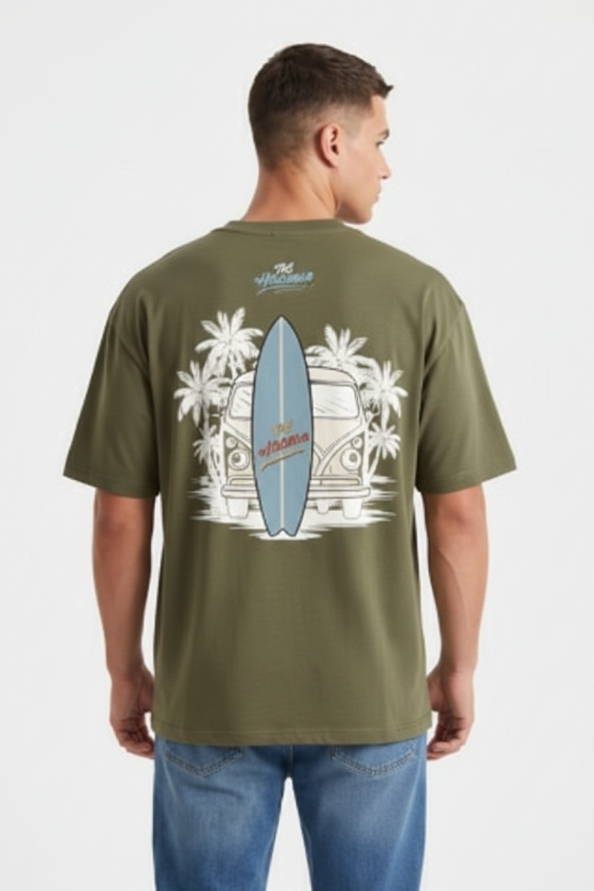 "Kombi y Surf" - Arte Ilustrado 🏄‍♂️🌴