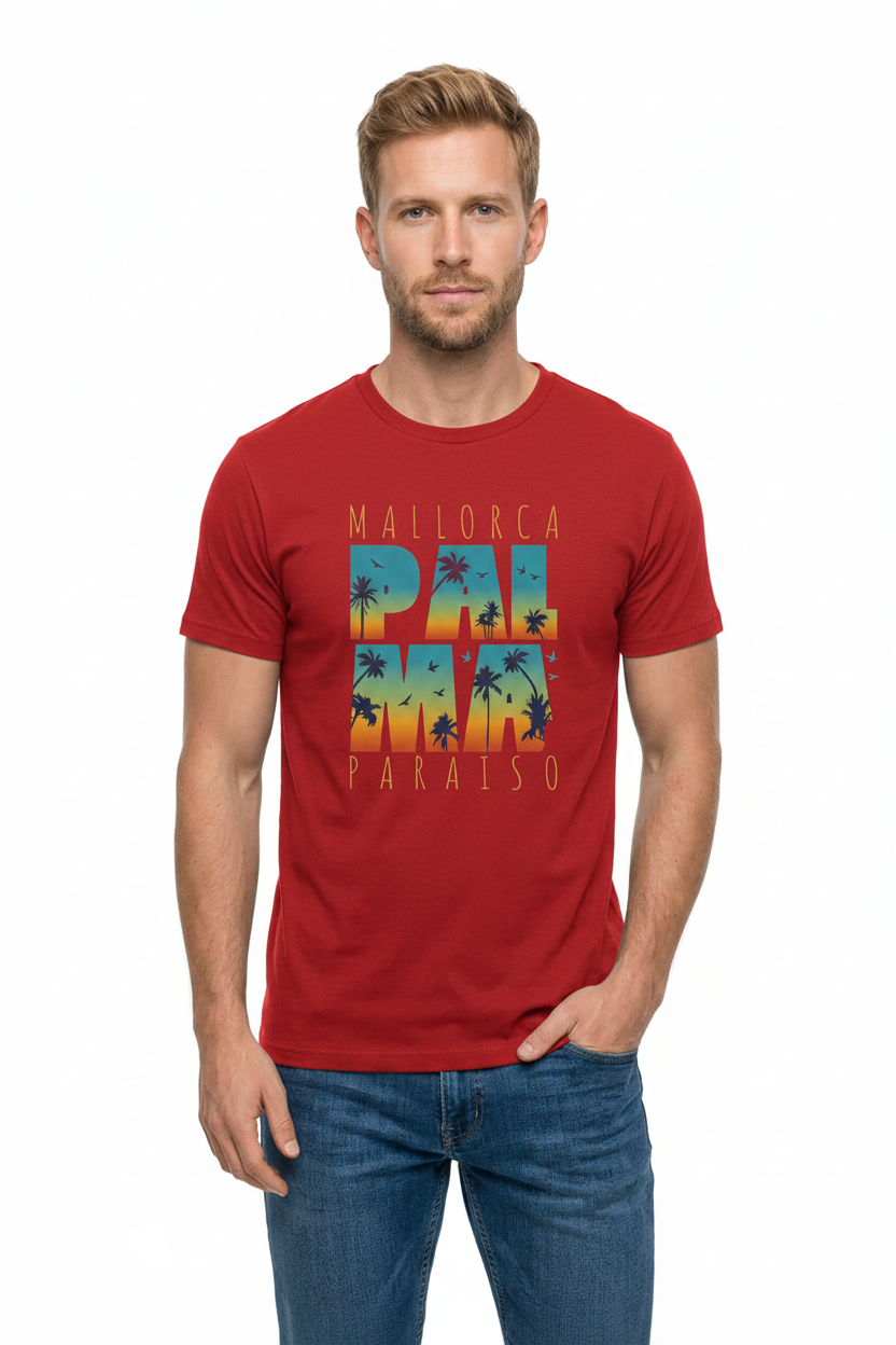 Camiseta "Mallorca Palma Paraíso" – Estampado DTF Retro