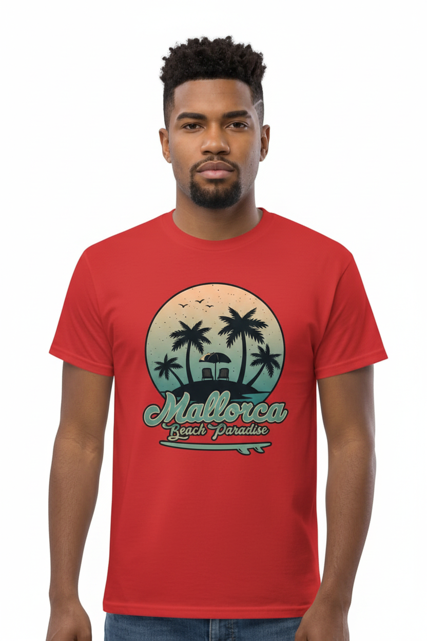 Camiseta "Mallorca Beach Paradise" – 100% Algodón con Estampado DTF